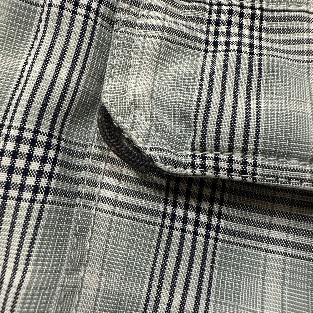 North Face Shirt Mens XL Gray Green Plaid Modal Blend Hiking‎ Gorpcore AH6W